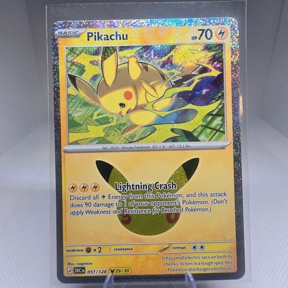 Pikachu #51 pokemon 30 celebration